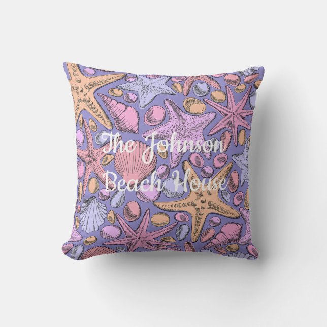 The Johnson Beach House Pillow, Purple Fantasy Kissen (Vorderseite)