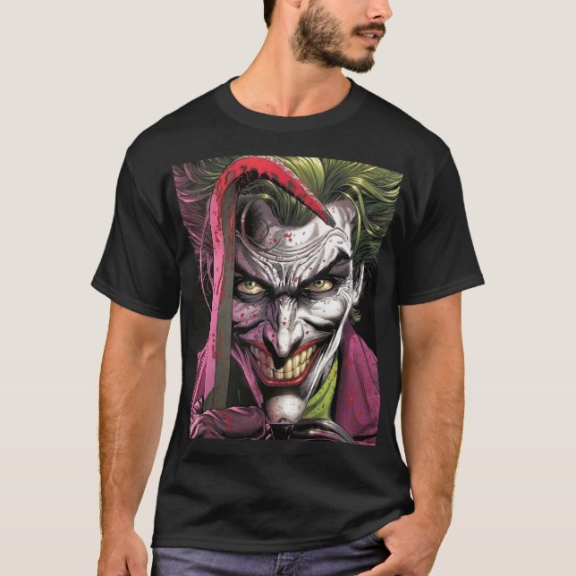  The Joker – Madness Unleashed Comic Art T-Shirt (Vorderseite)