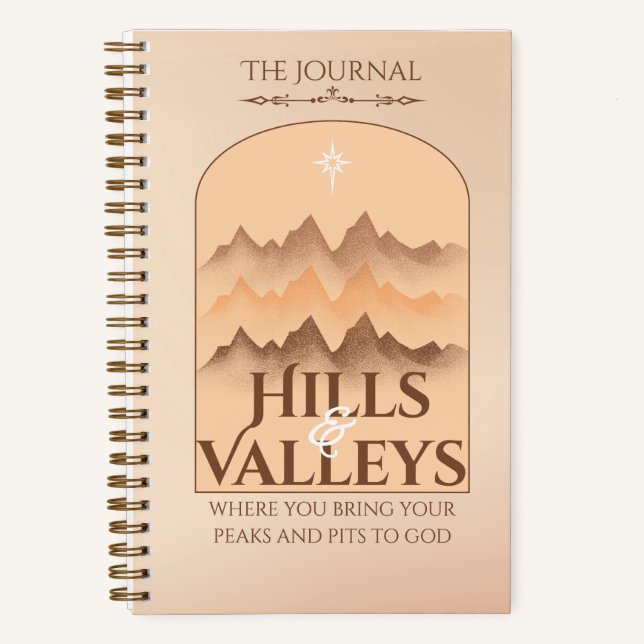 The Journal: Hills and Valleys Notizbuch (Vorderseite)