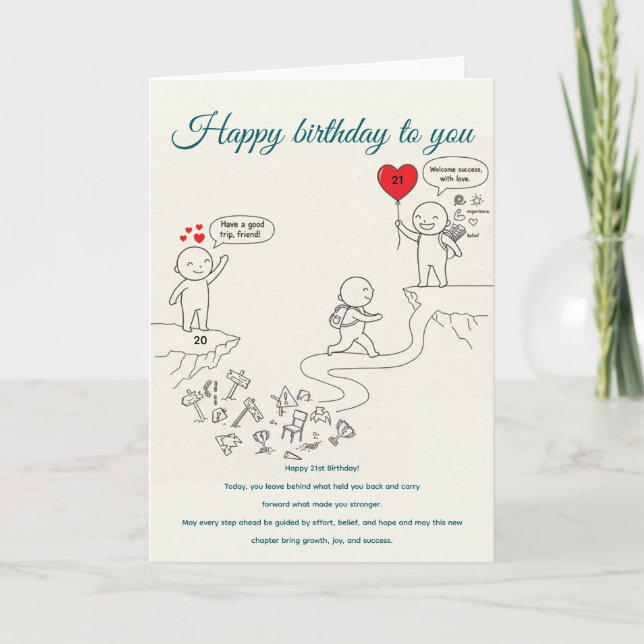 The Journey Continues,birthday Karte (Vorderseite)