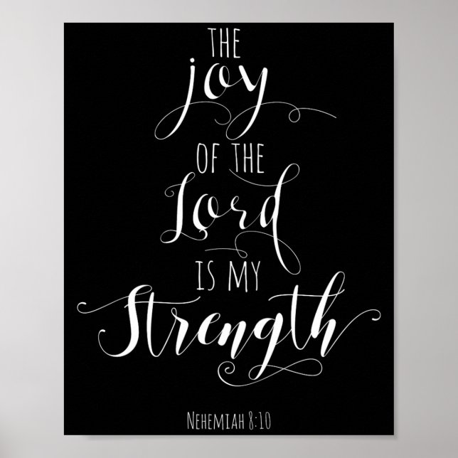 The Joy Of The Lord Is My Strength Christian  Poster (Vorne)