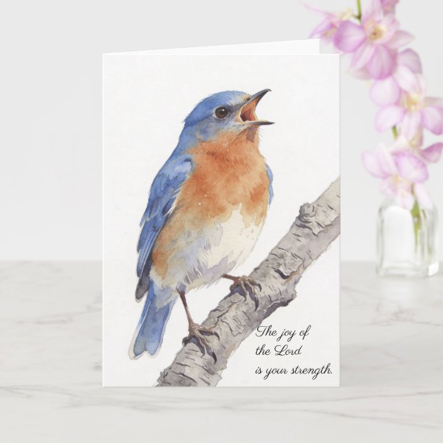 The Joy of the LORD is your strength Karte (Orchidee)