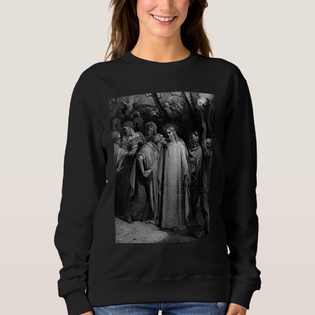 The Judas Kiss Gustave Dore Biblical Art Sweatshirt (Vorderseite)