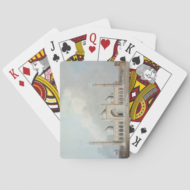 The Jummah Musjed, Delhi, Plattform XXIII from 'Or Spielkarten (Rückseite)