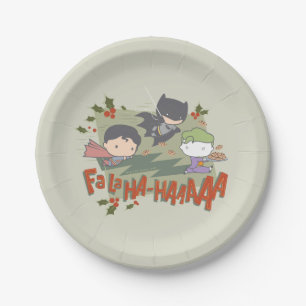 The Justice League Chibi Holiday Cookie Chase Pappteller