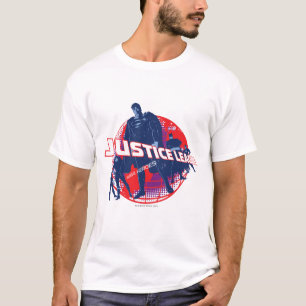 The Justice League Global Heroes and Globe T-Shirt