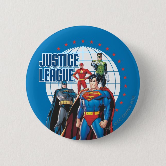 The Justice League Global Heroes Button (Vorderseite)