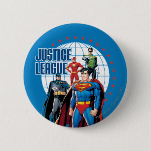 The Justice League Global Heroes Button