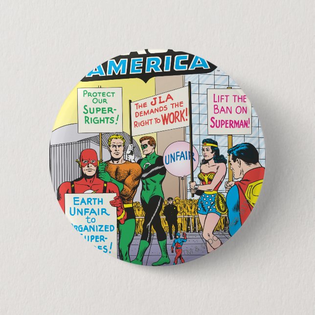 The Justice League of America Ausgabe #28 - June Button (Vorderseite)
