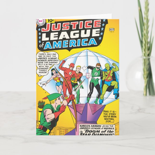 The Justice League of America Ausgabe #4 - May Karte (Vorderseite)
