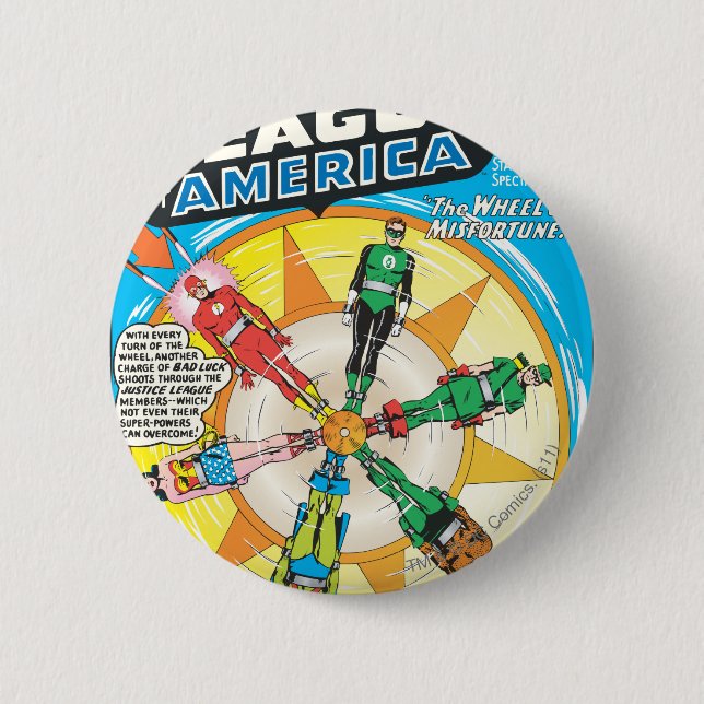 The Justice League of America Ausgabe #6 - Sept. Button (Vorderseite)