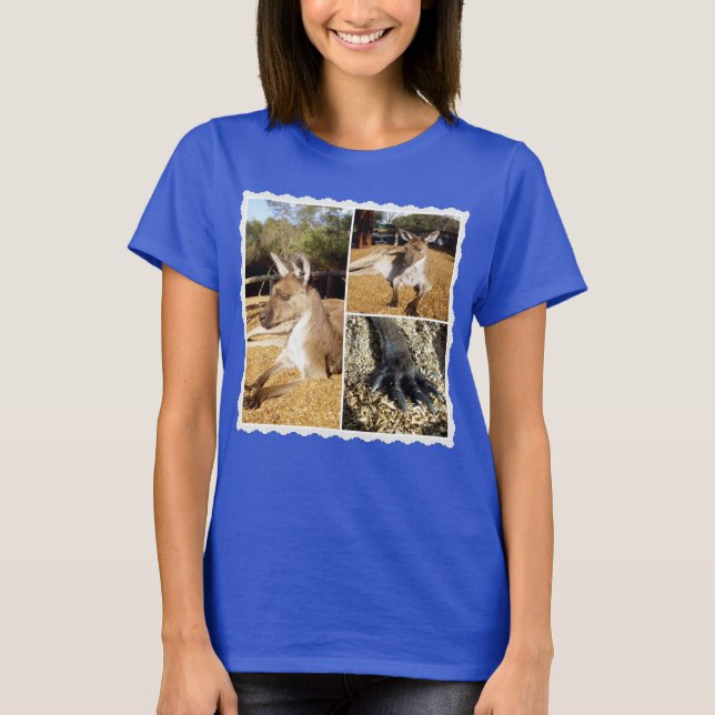 The Kangaroo Picture Collage, Ladys Tshirt (Vorderseite)