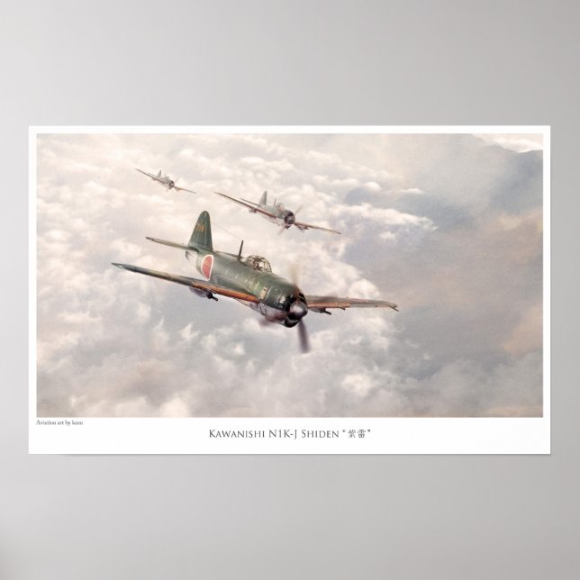 The Kawanishi N1K-J Shiden Poster (Vorne)
