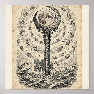 The Key of Tides Kunstprint Poster