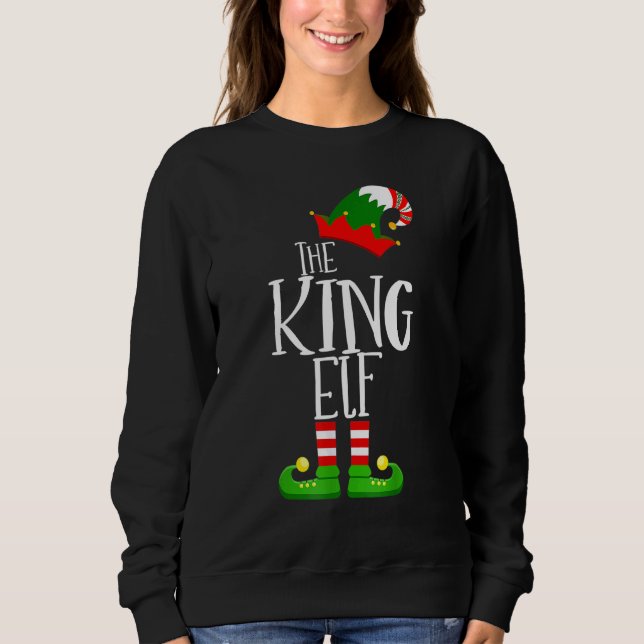 The King Elf Family Matching Group Christmas     Sweatshirt (Vorderseite)