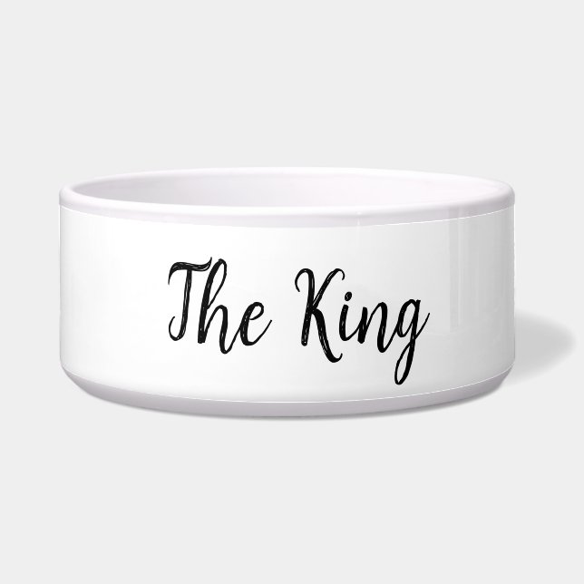 The King Keramik Pet Bowl Napf (Vorderseite)