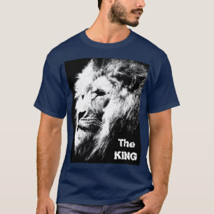The King Modern Pop Art Lion Head Elegante Männer T-Shirt