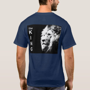 The King Modern Pop Art Lion Zurück Print Men's T-Shirt
