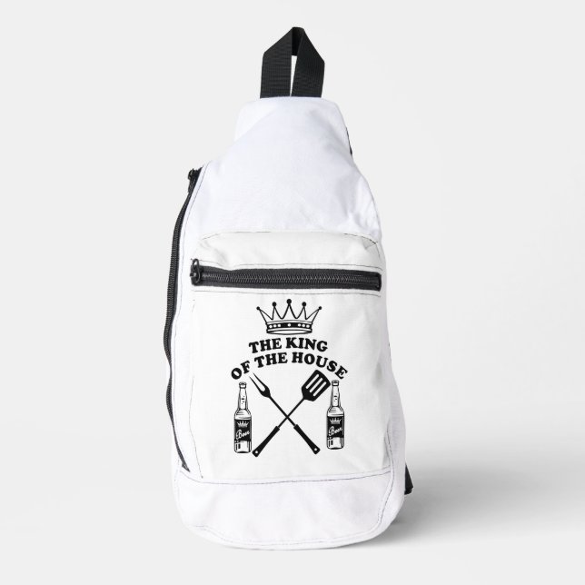 The King of the House Beer Crossbody Bag (Vorderseite)