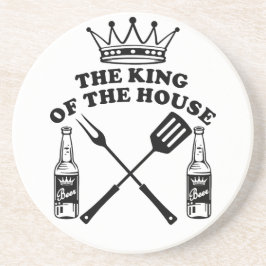 The King of the House Beer Getränkeuntersetzer