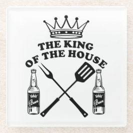 The King of the House Beer Glasuntersetzer