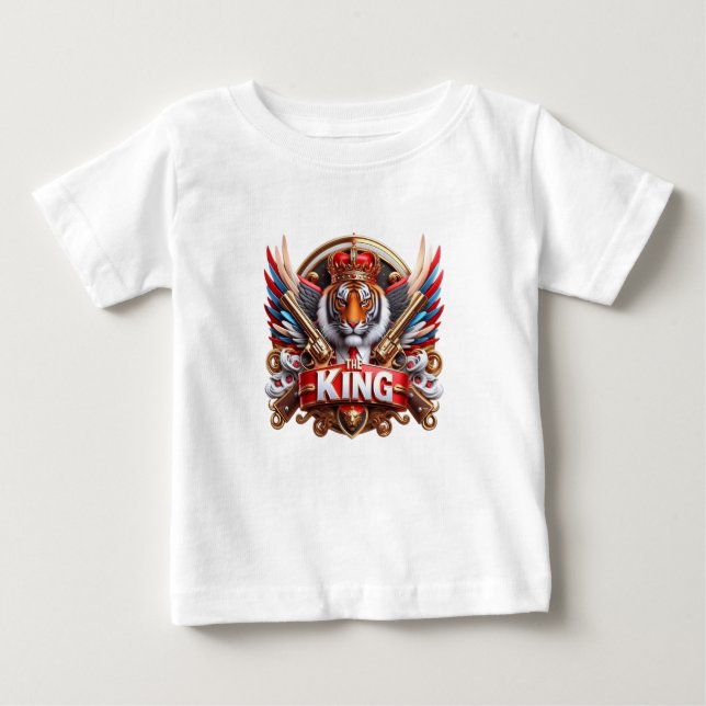 THE KING Typography T-Shirt Design (Vorderseite)