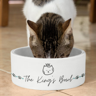 The King's Bowl Fun Cat Food Bowl Water Disc Napf