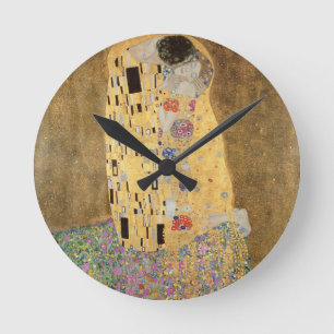 The Kiss, 1907-08 Runde Wanduhr