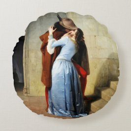 The Kiss - Francesco Hayez Il Bacio  Rundes Kissen