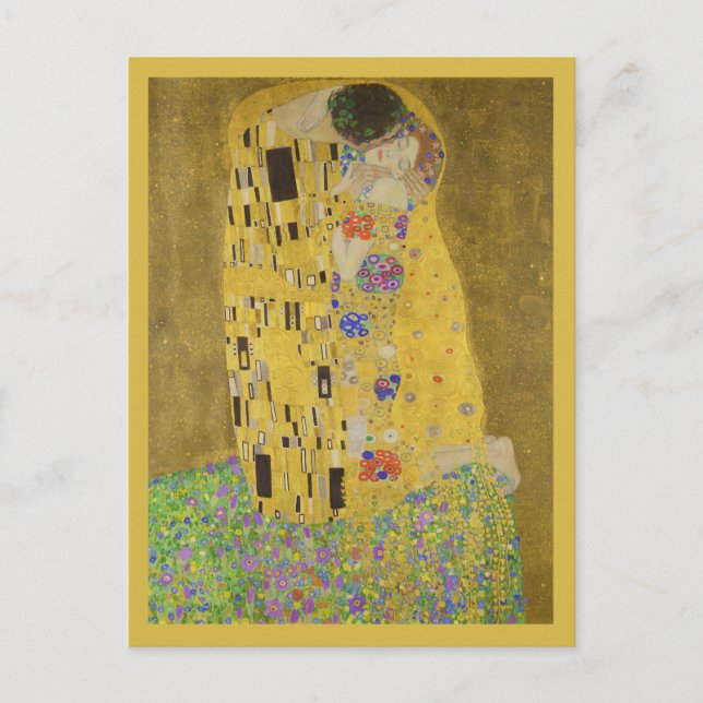 The kiss - Gustav Klimt Postkarte (Vorderseite)