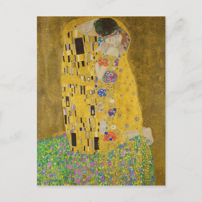 The Kiss (Lovers) von Gustav Klimt (1908-1909) Postkarte (Vorderseite)