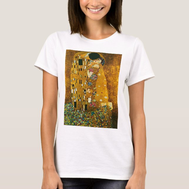 "The Kiss" von Gustav Klimt, Circle T - Shirt (Vorderseite)