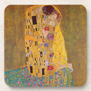 "The Kiss" von Gustave Klimt Getränkeuntersetzer