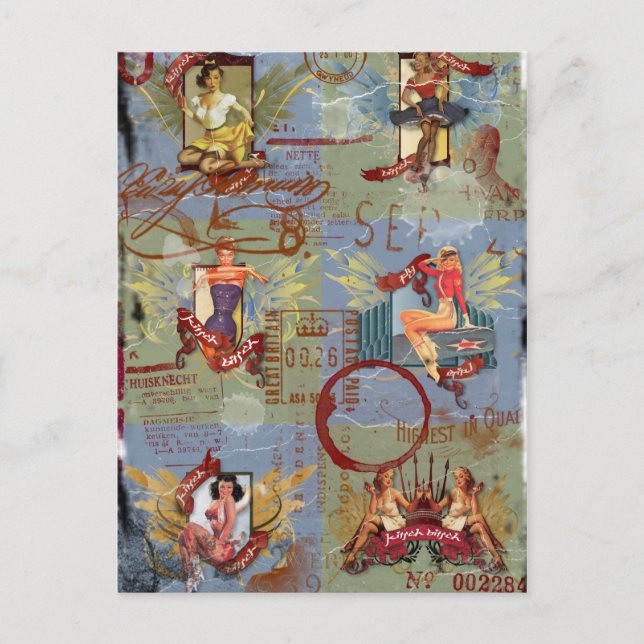 The Kitsch Bitsch:Destroyed Kitsch Bitsch Button U Postkarte (Vorderseite)