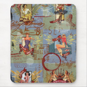 The Kitsch Bitsch: Zerstörte Kitsch Bitsch Pin-Ups Mousepad