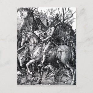 The Knight, Death and the Devil by Albrecht Durer Postkarte
