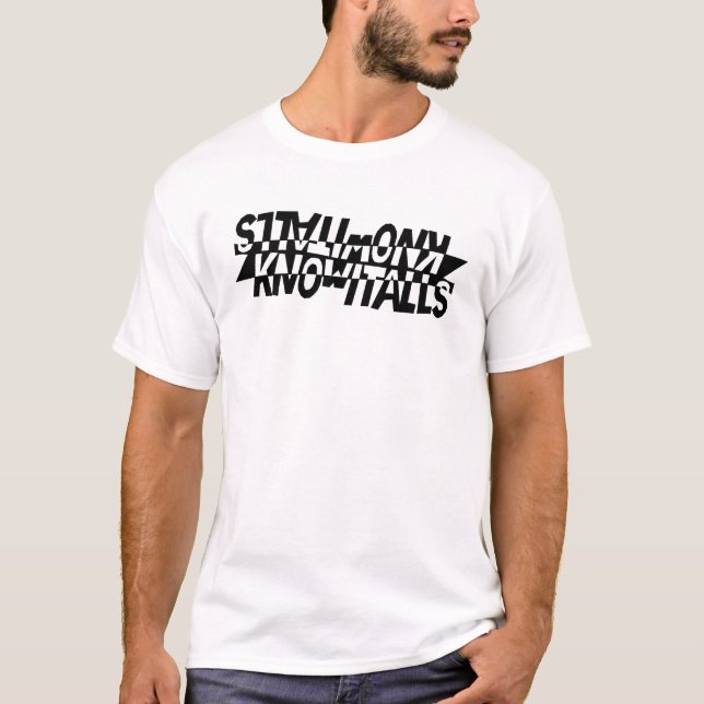The Know-It-Alls classic mirror logo T-Shirt (Vorderseite)