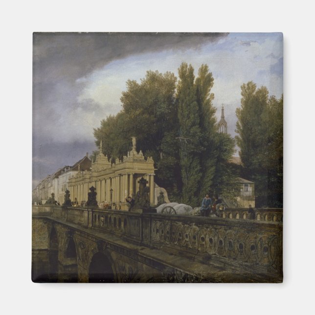 The Konigsbrucke on Konigsstrasse, Berlin, 1835 Magnet (Vorne)