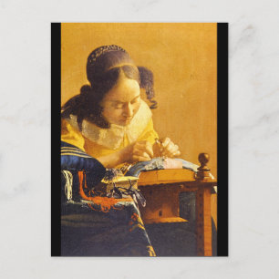 The Lace Maker', Jan Vermeer_Dutch Masters Postkarte