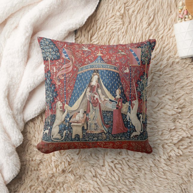 The Lady and the Unicorn (One Desire) Throw Pillow Kissen (Decke)