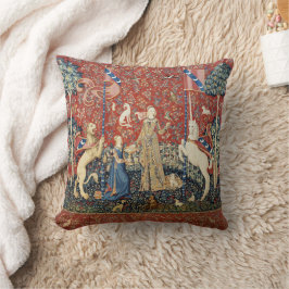 The Lady and the Unicorn (Taste) Throw Pillow Kissen