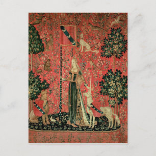 The Lady and the Unicorn: 'Touch' Postkarte