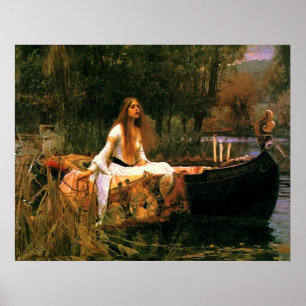 The Lady of Shalott (1888) ~ Fine Art Canvas Poster