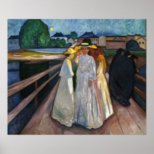 The Ladys On the Bridge (1903) von Edvard Munch Poster