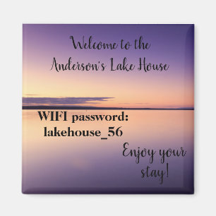 The Lake House Magnet Vacacation Rental Wifi Passw