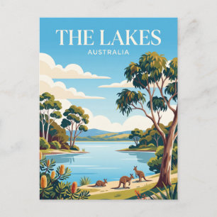 The Lakes Nationalpark Australien Postkarte