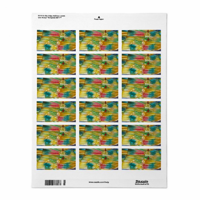 The Lamb, 1920 von Paul Klee Adressaufkleber (Vorne)