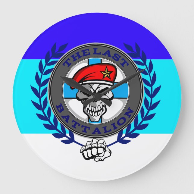 The Last Battalion - Wall Clock Große Wanduhr (Vorderseite)