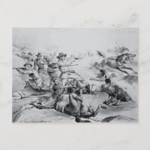 The Last Battle of General Custer Postkarte