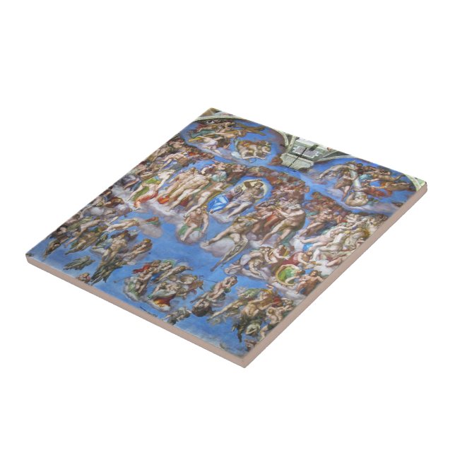 The Last Judgment – Michelangelo Buonarroti Fliese (Seite)